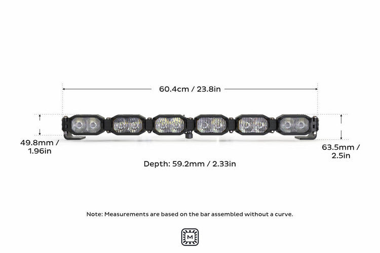 Morimoto Single-Row BangerBar Off-Road LED Light Bar: 6 Pod / 24"-10