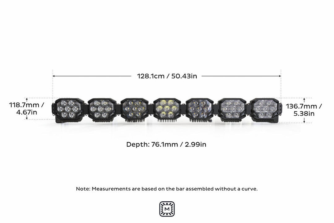 Morimoto Triple-Row BangerBar Off-Road LED Light Bar: 7 Pod / 50.5"-12