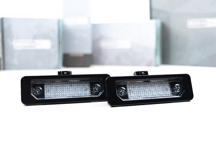 Morimoto XB License Plate Lights: Ford Mustang (10-14 / Pair)-LF7911-1