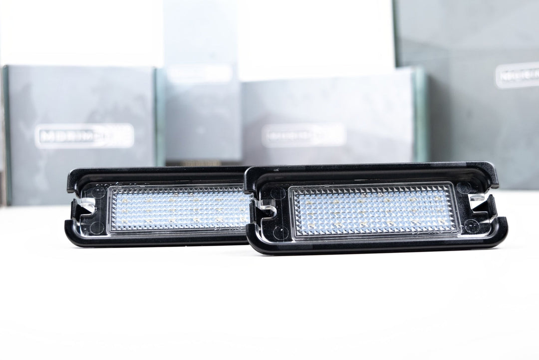 Morimoto XB License Plate Lights: Ford Mustang (15-20 / Pair)-LF7910-1