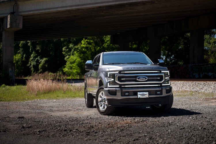 Morimoto XBG LED DRL Grille Inserts: Ford Super Duty Platinum (20-22) (White)-XBG25-6