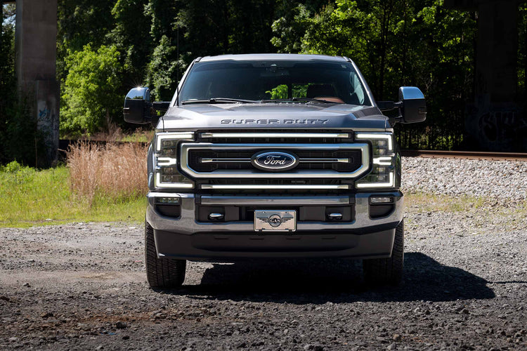 Morimoto XBG LED Grille: Ford Super Duty (20-22) (Chrome Finish / White DRL)-XBG12-1