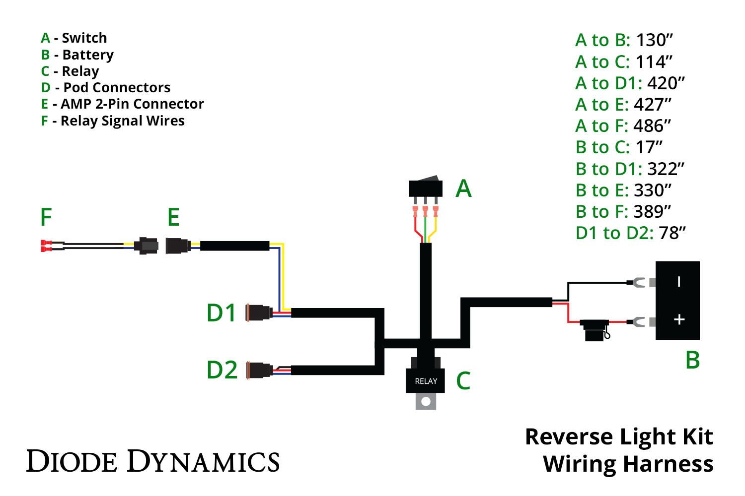 Reverse Light Wiring Kit (w/ running light)-DD4102-2