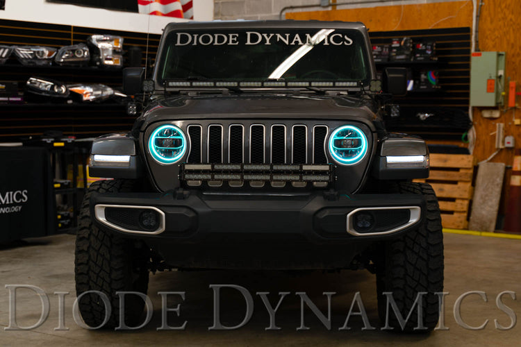 RGBW HD LED Halos for 2018+ Jeep JL Wrangler/Gladiator Diode Dynamics-dd2290-1