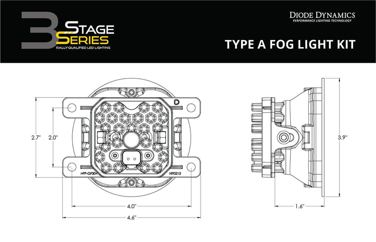 SS3 LED Fog Light Kit for 2013-2015 Honda Civic Si Sedan Diode Dynamics-7