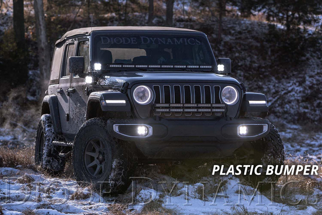 SS3 LED Fog Light Kit for 2018+ Jeep JL Wrangler (Plastic Bumper/ Non-Sport)-3