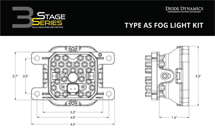 SS3 LED Fog Light Kit for 2019-2024 Ram 1500 (non-LED) Diode Dynamics-8