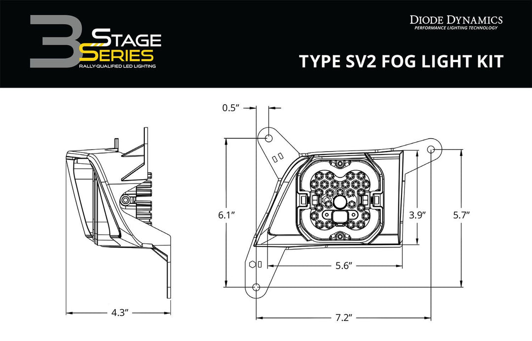 SS3 LED Fog Light Kit for 2020-2023 Chevrolet Silverado HD 2500/3500 Diode Dynamics-8