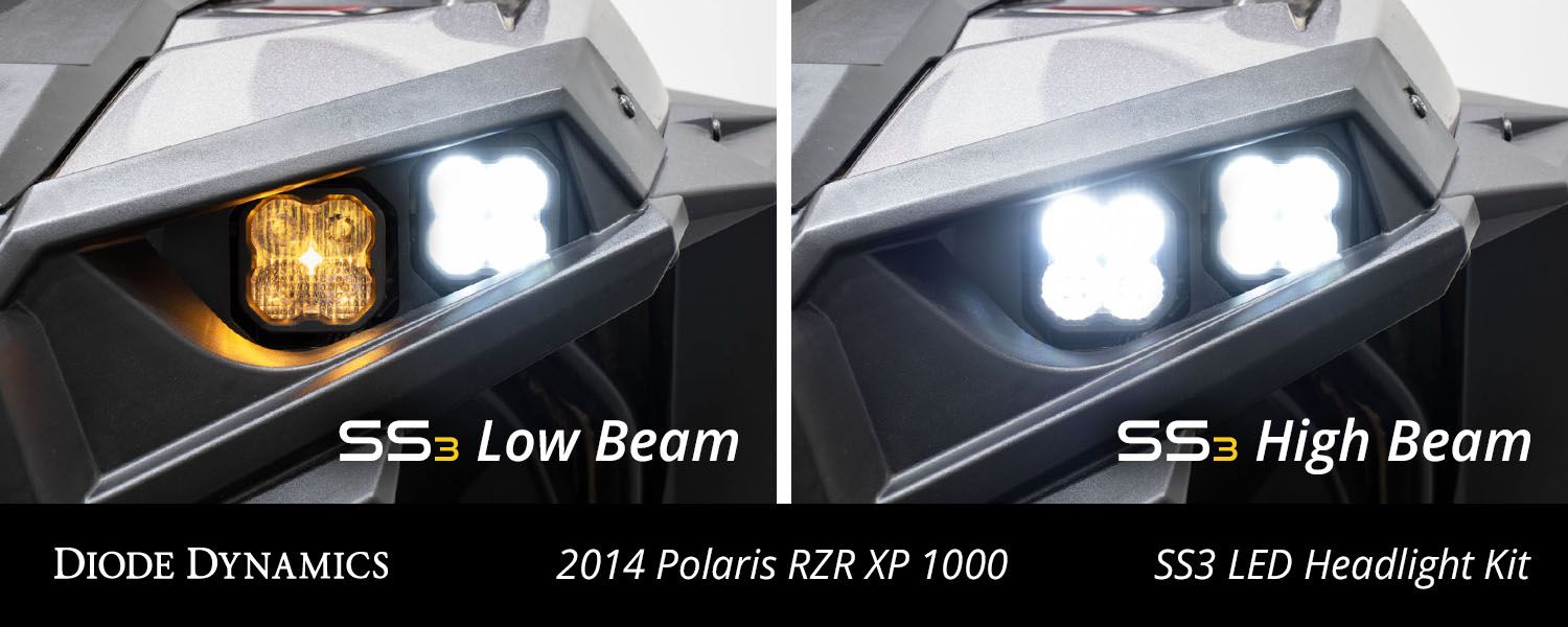 SS3 LED Headlight Kit For 2014-2023 Polaris RZR XP-7