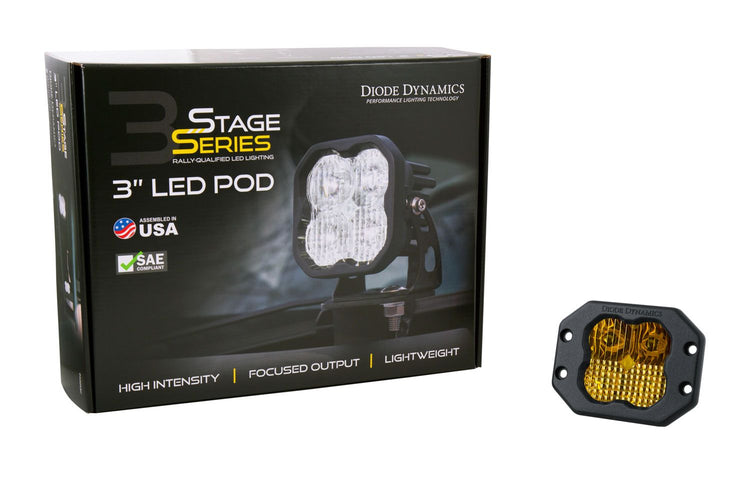 SS3 LED Yellow Pod Flush (Single) Diode Dynamics-1