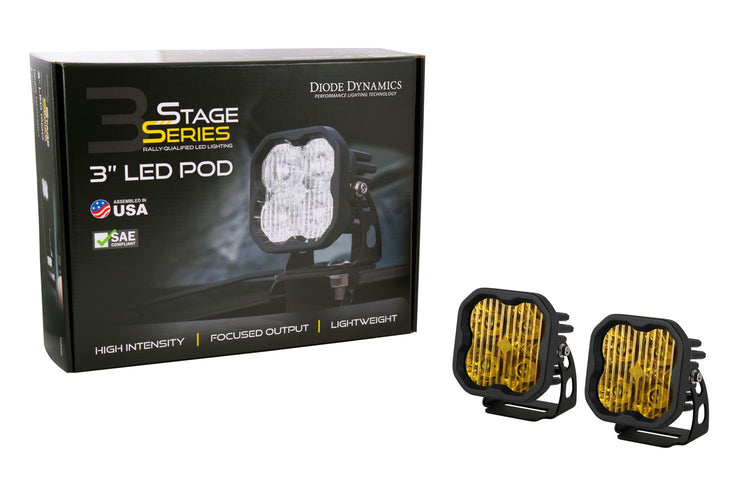 SS3 Yellow LED Pod Standard (Pair) Diode Dynamics-1