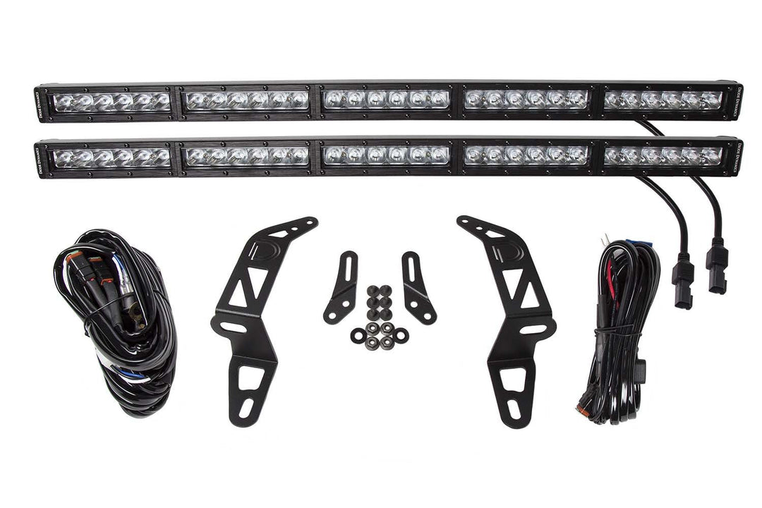 SS30 Dual Bumper Lightbar Kit for 2018+ Jeep JL Wrangler/Gladiator Diode Dynamics-dd6083-2