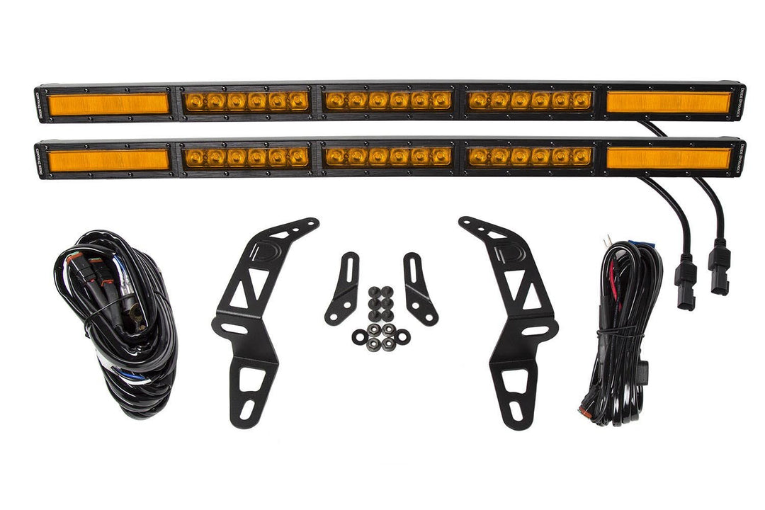 SS30 Dual Bumper Lightbar Kit for 2018+ Jeep JL Wrangler/Gladiator Diode Dynamics-dd6088-4