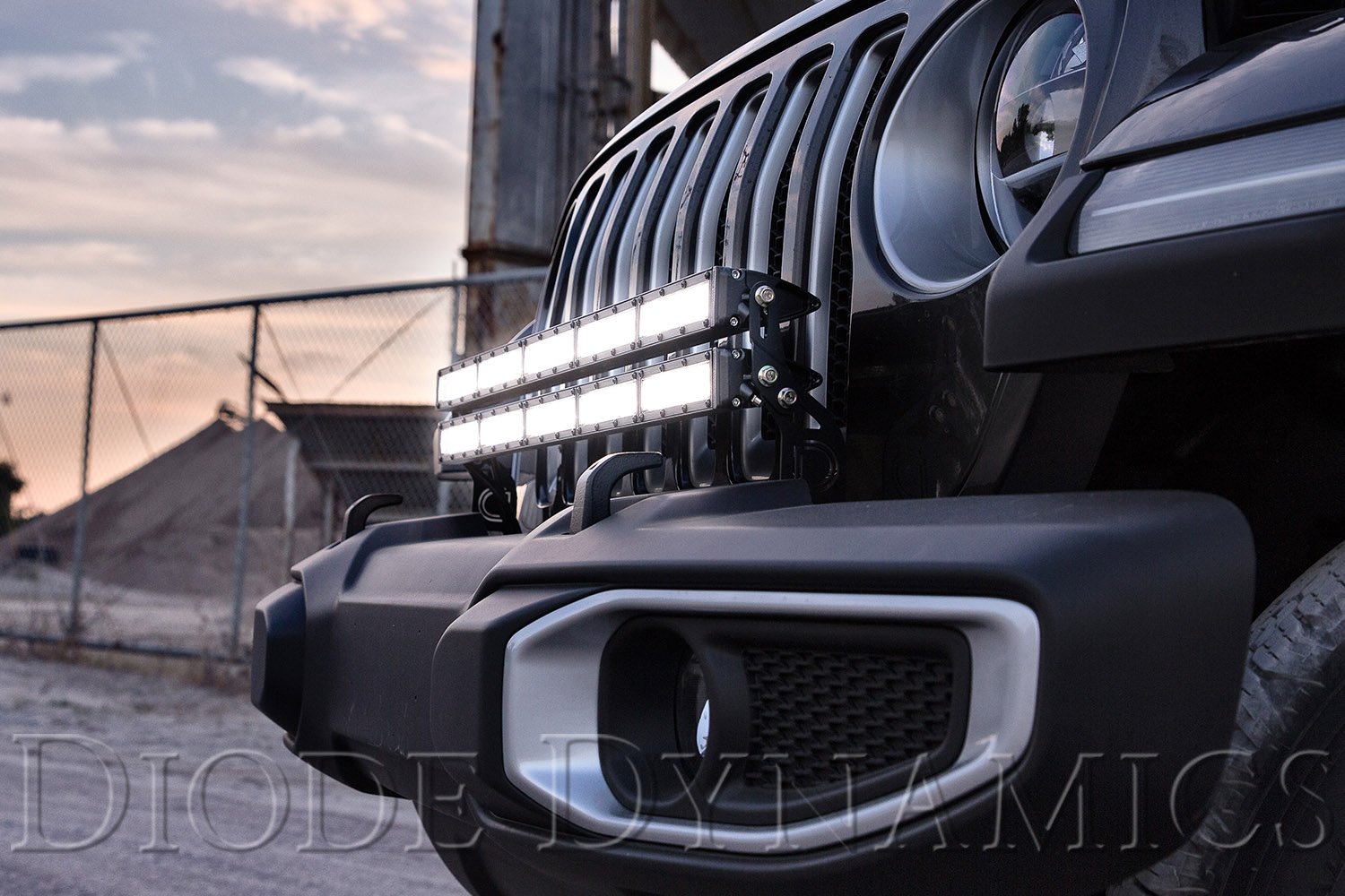 SS30 Single Bumper Lightbar Kit for 2018+ Jeep JL Wrangler/Gladiator Diode Dynamics-7