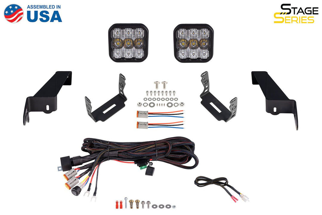 SS5 Bumper LED Pod Light Kit for 2018+ Jeep JL Wrangler-DD7278-4