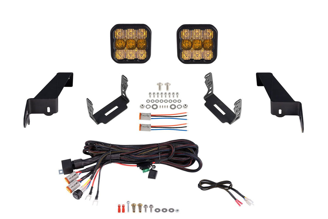 SS5 Bumper LED Pod Light Kit for 2018+ Jeep JL Wrangler-DD7288-6