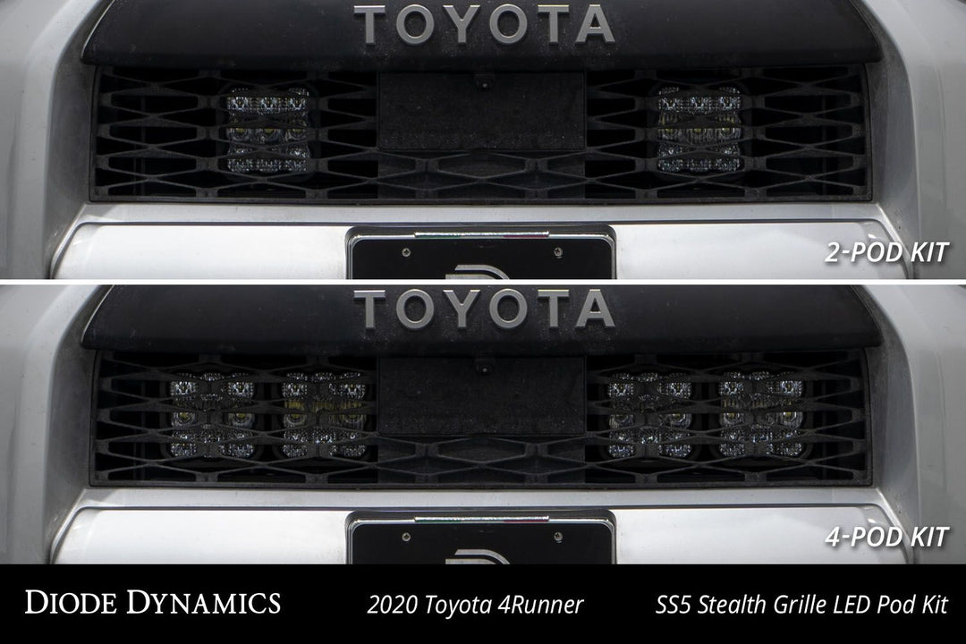 SS5 Stealth Grille LED Pod Kit for 2014-2024 Toyota 4Runner-7