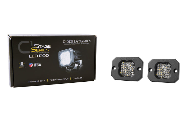 SSC1 Stage Series C1 LED Pod White Flush (Pair)-1