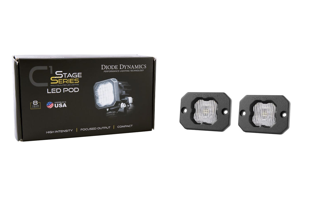 SSC1 Stage Series C1 LED Pod White (SAE Fog) Flush-1