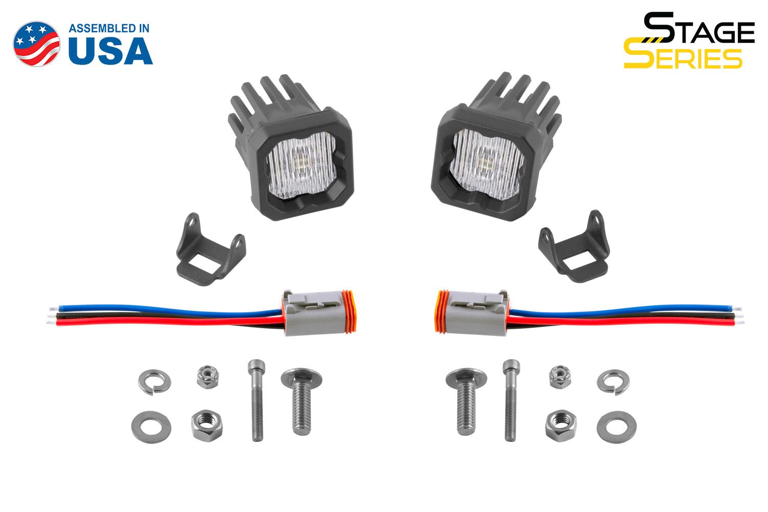 SSC1 Stage Series C1 LED Pod White (SAE Fog) Standard-DD6846P-3