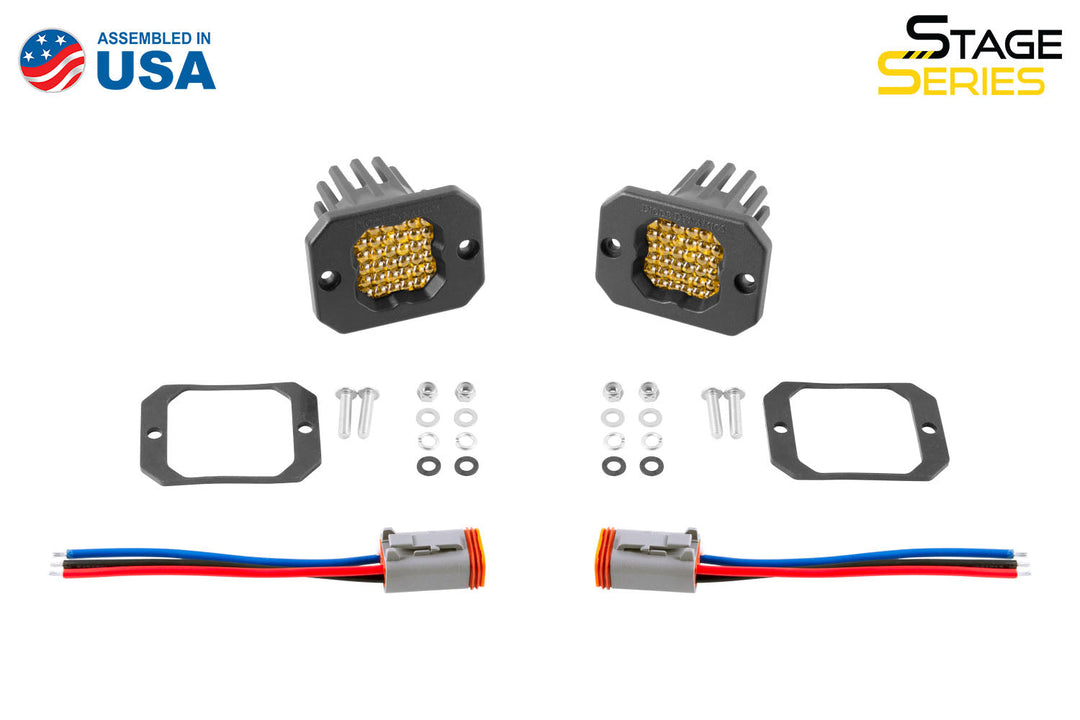 SSC1 Stage Series C1 LED Pod Yellow Flush (Pair)-3