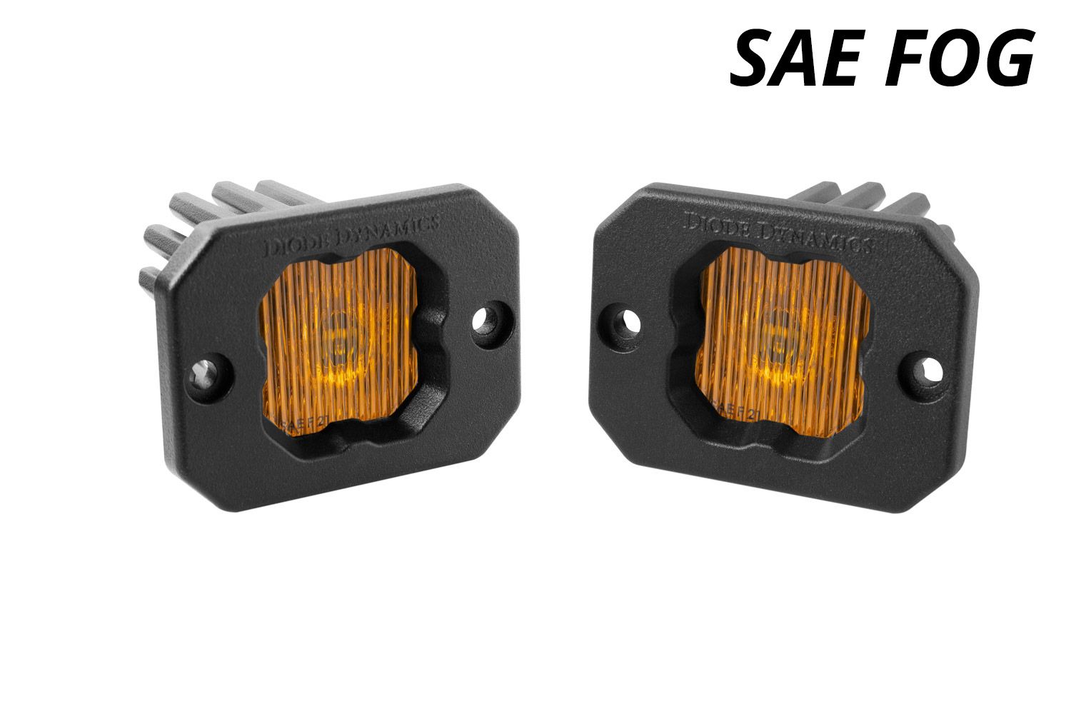 SSC1 Stage Series C1 LED Pod Yellow (SAE Fog) Flush-2