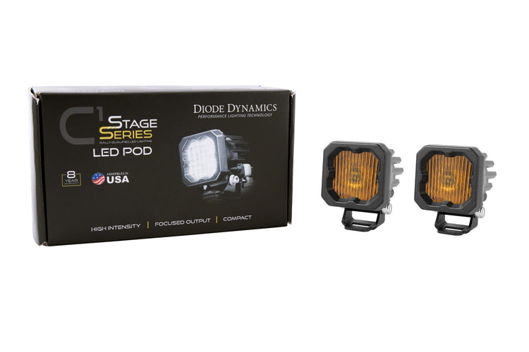 SSC1 Stage Series C1 LED Pod Yellow (SAE Fog) Standard-1