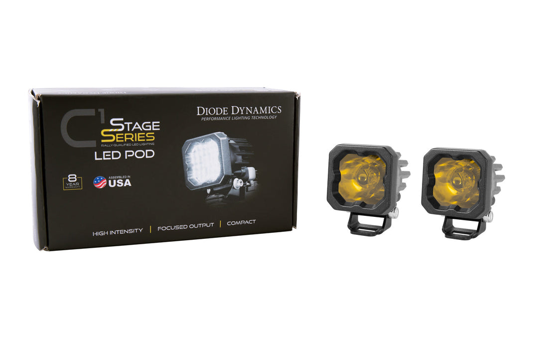 SSC1 Stage Series C1 LED Pod Yellow Standard (Pair)-1