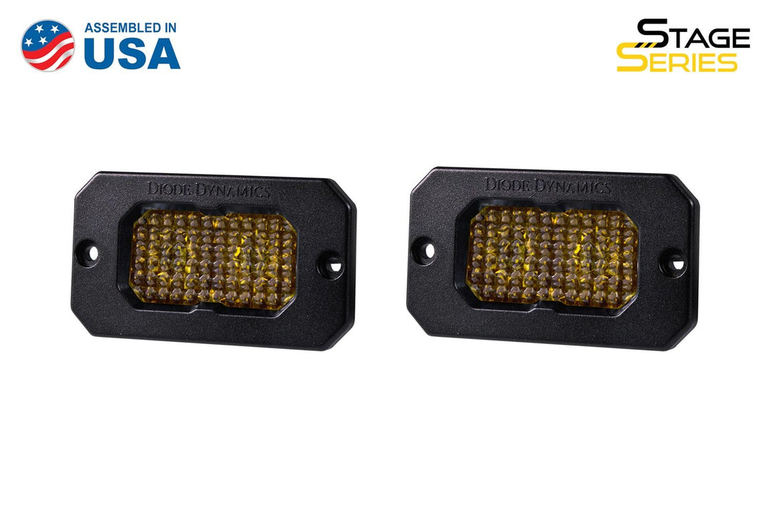 SSC2 Stage Series 2 Inch Amber LED Pod Flush (Pair)-dd6430p-3