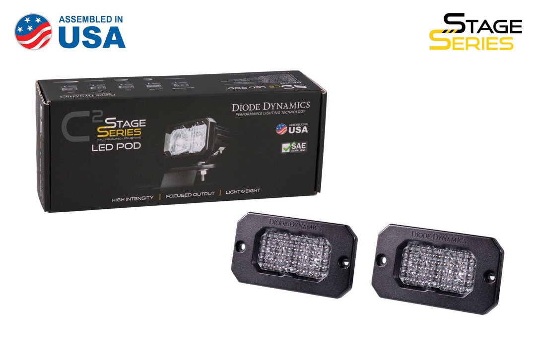 SSC2 Stage Series 2 Inch White LED Pod Flush (Pair)-1