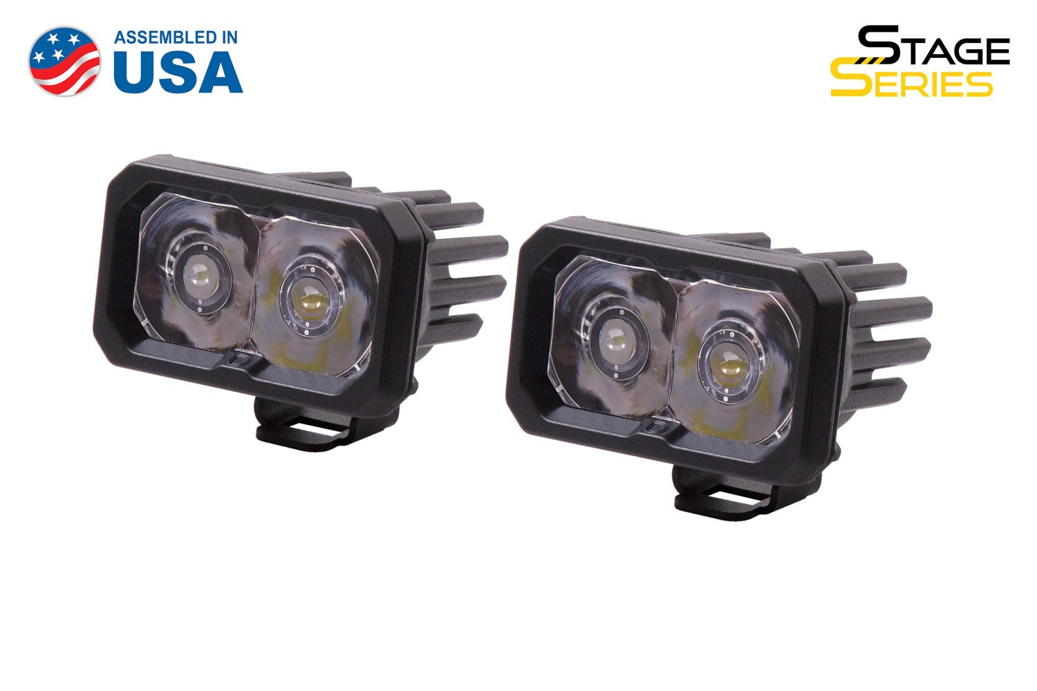 SSC2 Stage Series 2 Inch White LED Pod Standard (Pair)-dd6397p-4