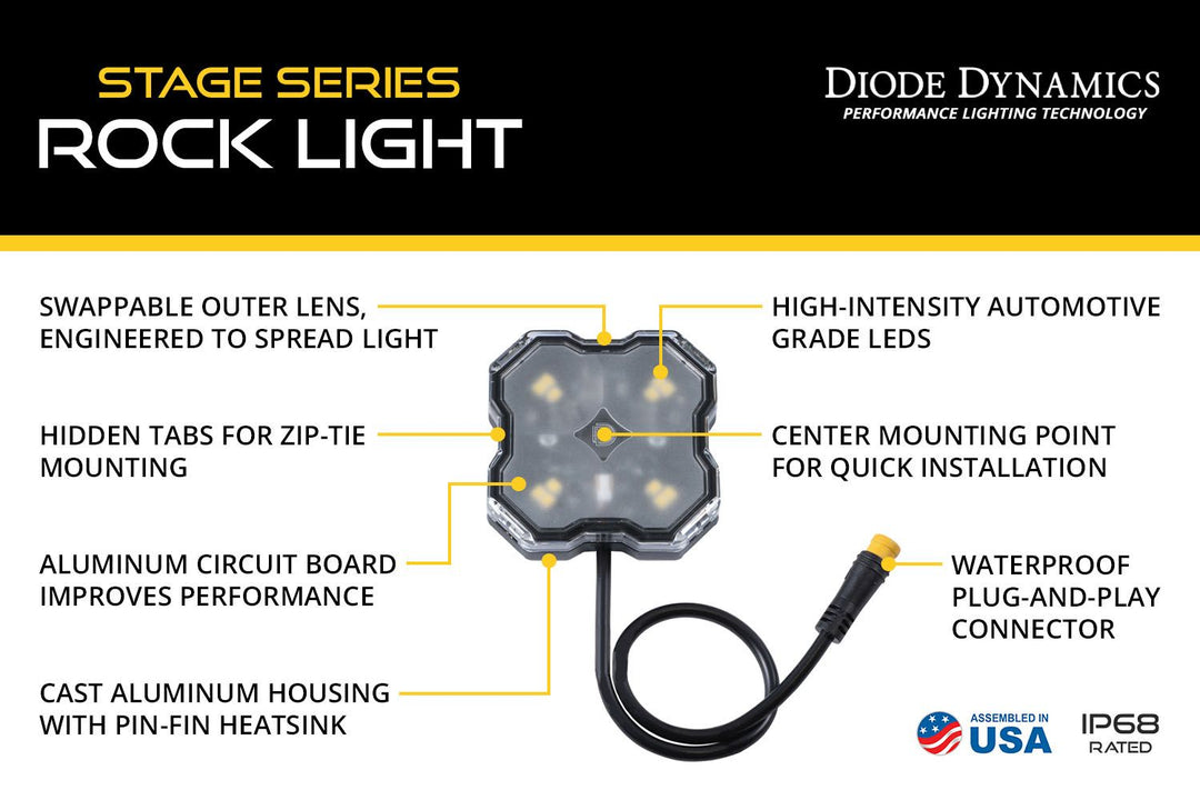 Stage Series RGBW LED Rock Light Kit (12-Pack)-12