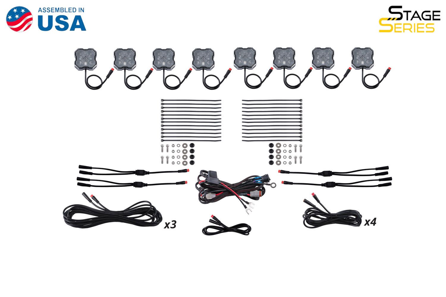 Stage Series RGBW LED Rock Light Kit (8-Pack)-DD7744-3