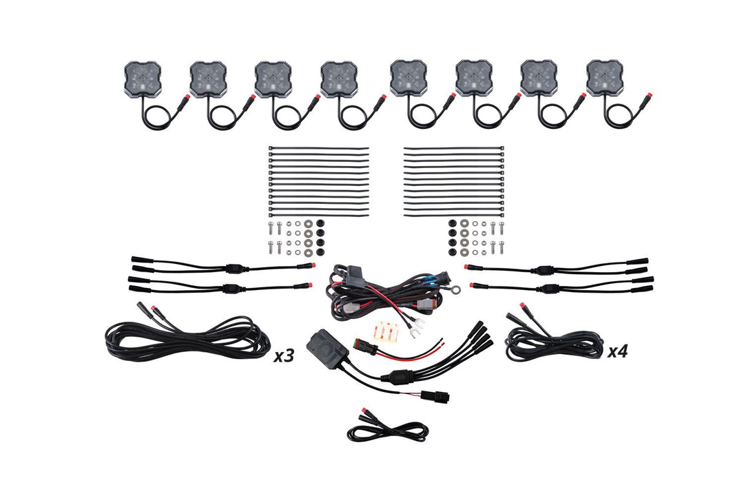 Stage Series RGBW LED Rock Light Kit (8-Pack)-DD7744C-4