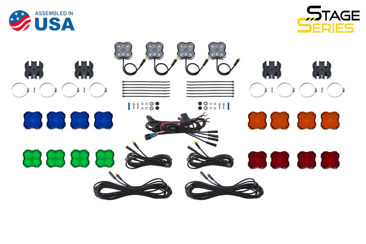 Stage Series Universal Rock Light SXS Installer Kit-DD7750-2