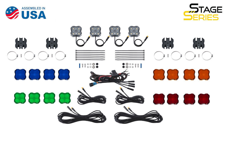 Stage Series Universal Rock Light SXS Installer Kit-DD7750-2