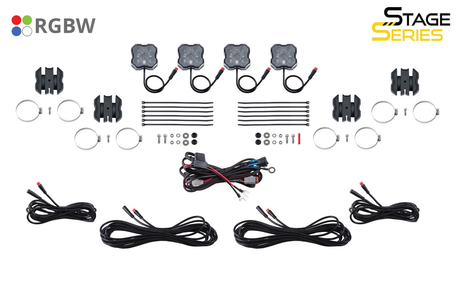 Stage Series Universal Rock Light SXS Installer Kit-DD7751-3