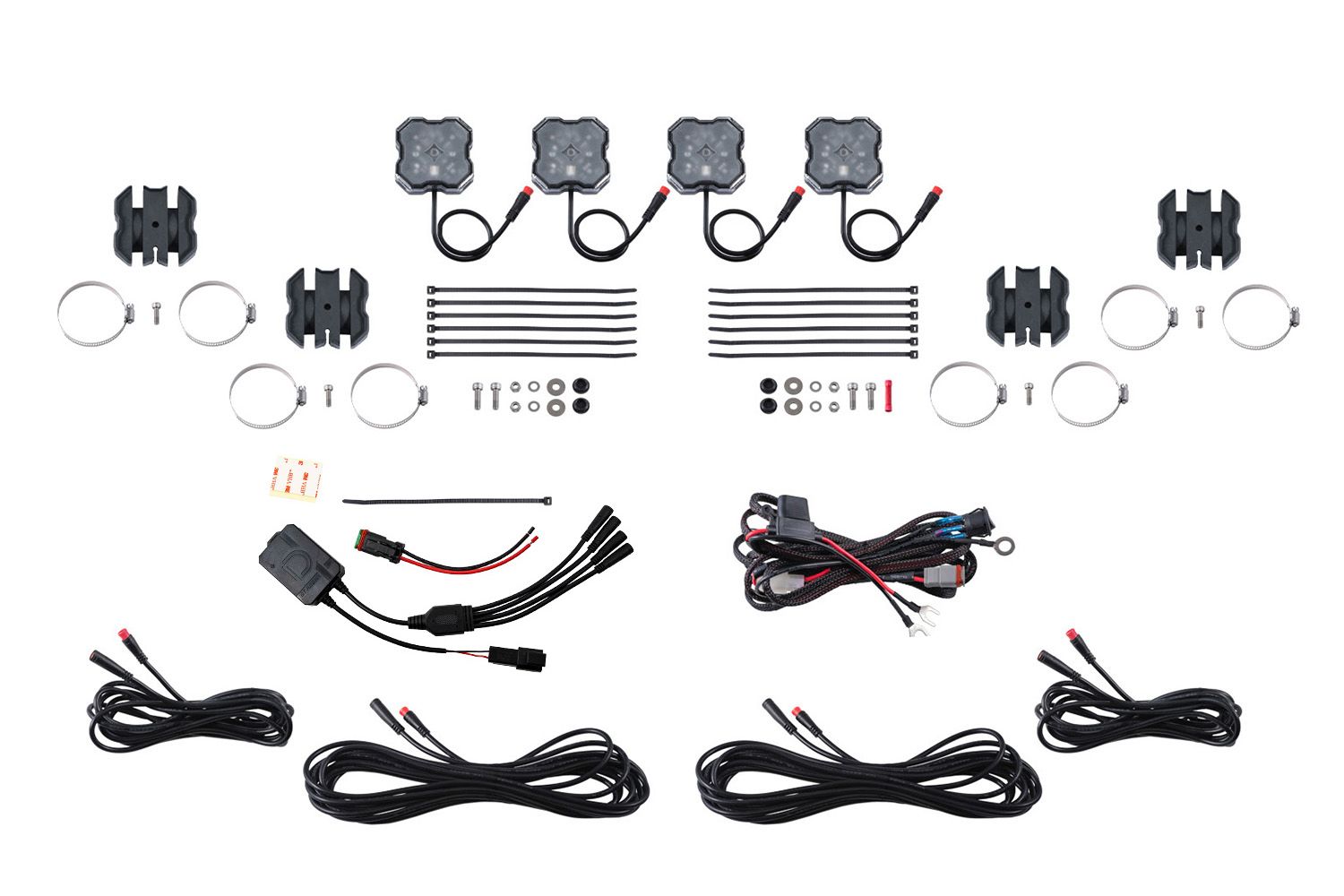 Stage Series Universal Rock Light SXS Installer Kit-DD7751C-4