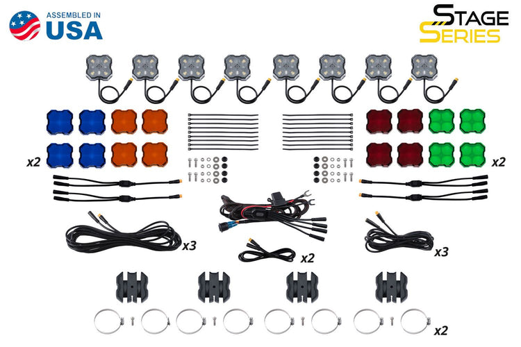 Stage Series Universal Rock Light SXS Installer Kit-DD7752-5