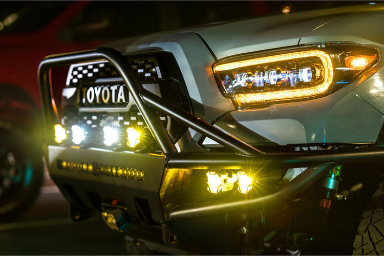 Toyota Tacoma (16-23): Morimoto XB LED Headlights (Amber DRL /Gen 2)-LF530.2-A-ASM-1